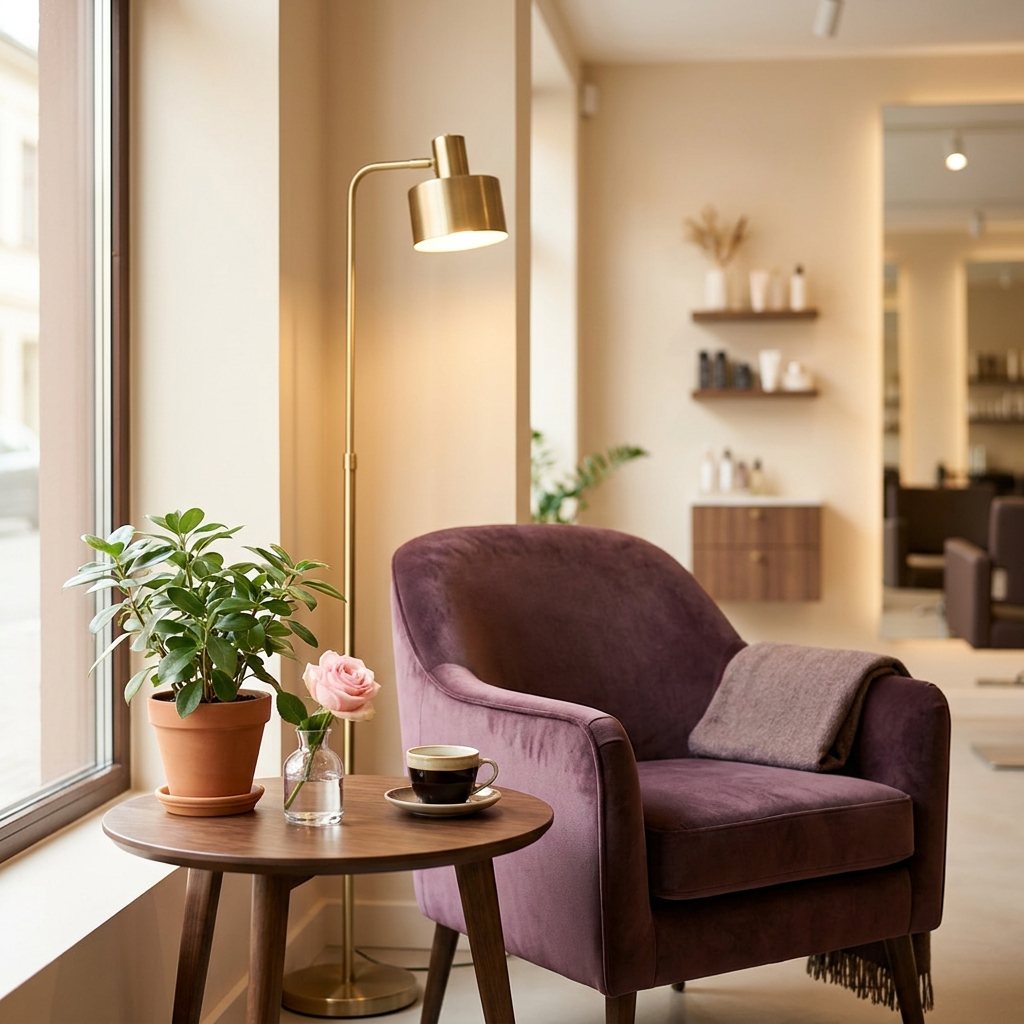 Gezellig wachthoekje met koffie bij Haarmode Heemskerk