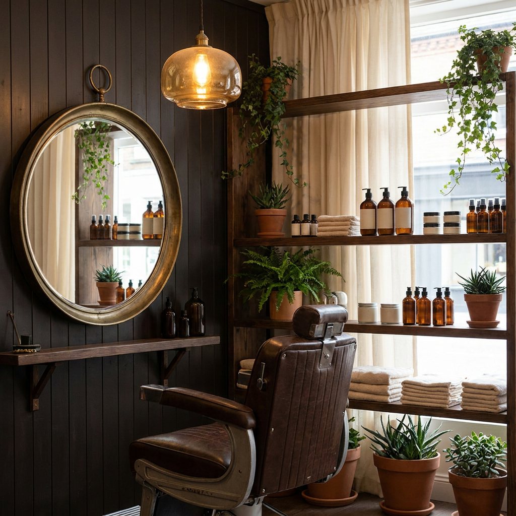 Sfeervolle kaphoek bij Haarmode Heemskerk